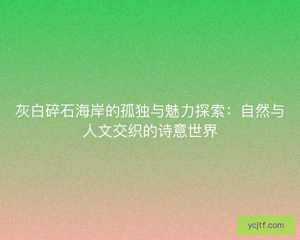 灰白碎石海岸的孤独与魅力探索：自然与人文交织的诗意世界